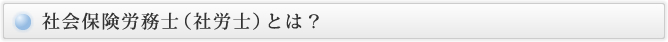社会労務士（社労士）とは？